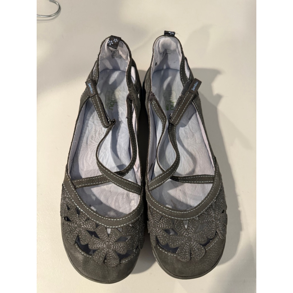 Women's Jambú Flats Shoes Size 10 Gray Blue